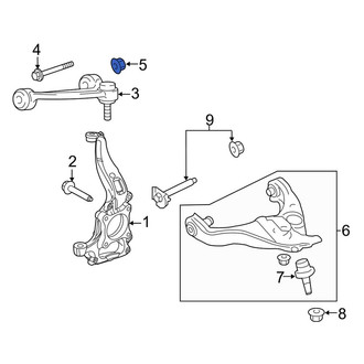 Lincoln OE - Lower Suspension Control Arm Nut