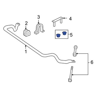 Lincoln OE - Rear Suspension Stabilizer Bar Link Nut
