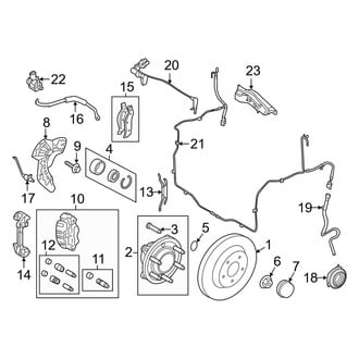 Lincoln OE - Front Suspension - Brake Components (Base / L 4WD)