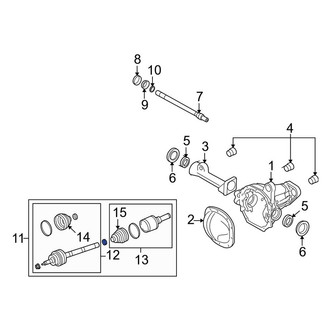 Lincoln OE - Front Left CV Axle Assembly