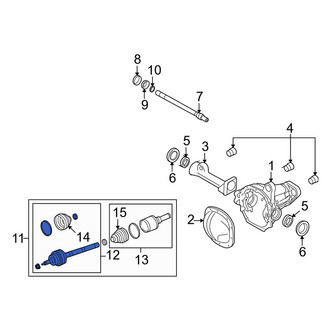 Lincoln OE - Front Left Outer CV Joint Kit