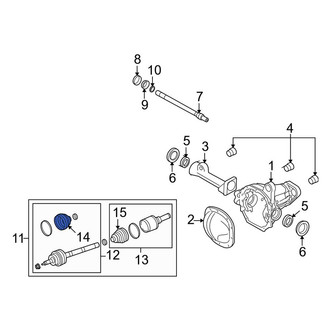Lincoln OE - Front Left Inner CV Joint Boot