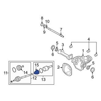 Lincoln OE - Front Right Outer CV Joint Boot
