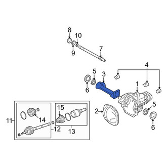 Lincoln OE - Front Drive Axle Shaft Housing