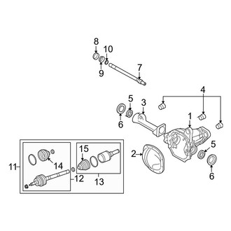 Lincoln OE - Front Suspension - Carrier & Front Axles (4WD)