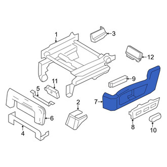Lincoln OE - Front Left Seat Track Cover