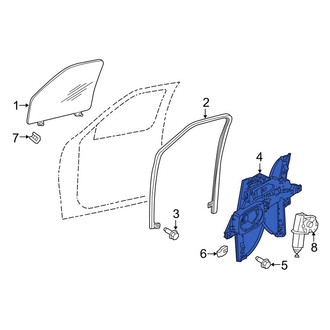 Lincoln OE - Front Left Window Regulator