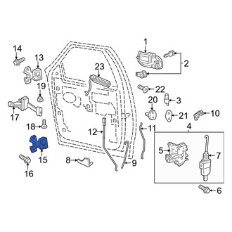 Lincoln OE - Front Right Lower Door Hinge