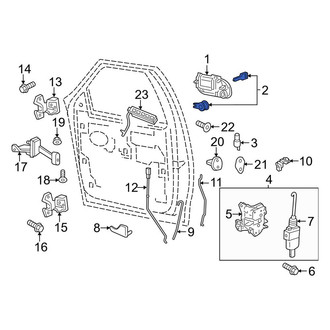 Lincoln OE - Front Left Door Lock Cylinder