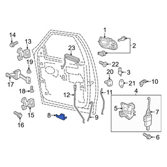 Lincoln OE - Rear Right Inner Interior Door Handle