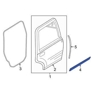 Lincoln OE - Rear Right Lower Door Seal