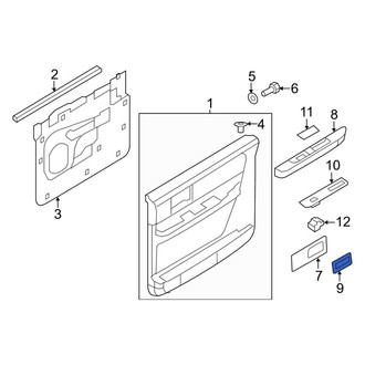 Lincoln OE - Rear Left Interior Door Handle Trim