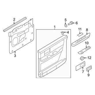Lincoln OE - Rear Door - Interior Trim (Base)