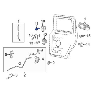 Lincoln OE - Upper Door Hinge Bolt