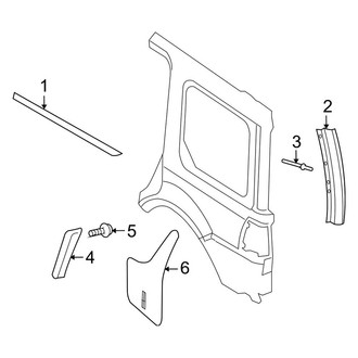 Lincoln OE - Quarter Panel - Exterior Trim (Base)