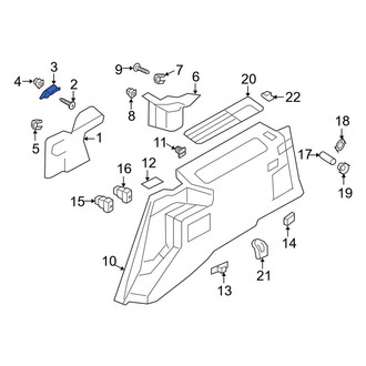 Lincoln OE - Left Quarter Panel Trim Panel Clip