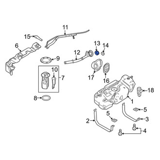 Lincoln OE - Fuel Filler Neck Mount Plate