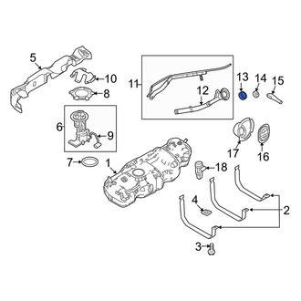 Lincoln OE - Fuel Filler Neck Mount Plate