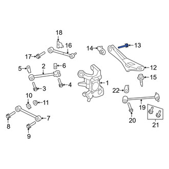 Lincoln OE - Rear Lower Suspension Control Arm Bolt