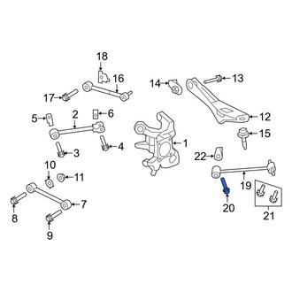 Lincoln OE - Inner Suspension Trailing Arm Bolt
