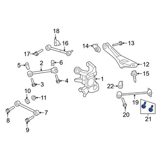 Lincoln OE - Outer Suspension Trailing Arm Bolt