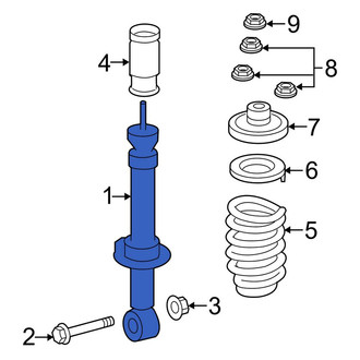 Lincoln OE - Rear Suspension Shock Absorber