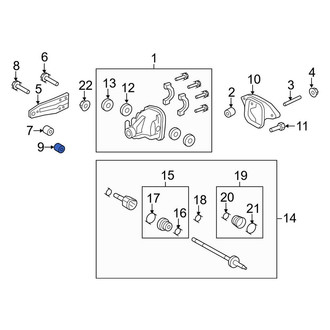 Lincoln OE - Differential Mount Nut