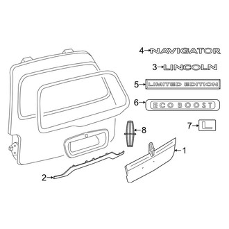 Lincoln OE - Lift Gate - Exterior Trim