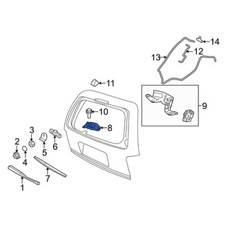 Lincoln OE - Rear Wiper Motor