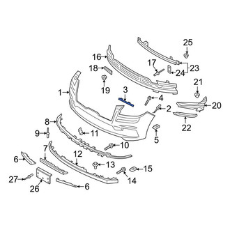 Lincoln OE - Front Right Bumper Cover Bracket