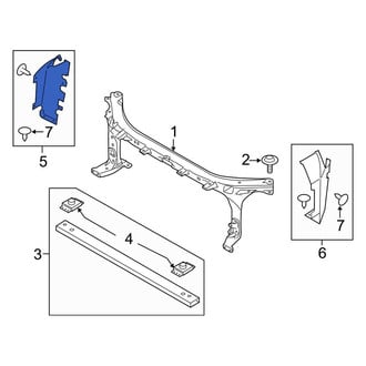 Lincoln OE - Front Right Radiator Support Air Deflector