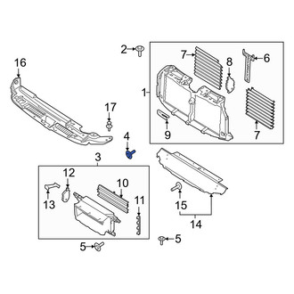 Lincoln OE - Lower Radiator Shutter Assembly Bolt