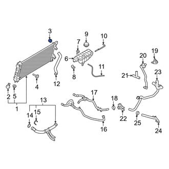 Lincoln OE - Upper Radiator Insulator