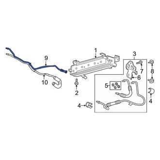 Lincoln OE - Automatic Transmission Oil Cooler Hose Assembly