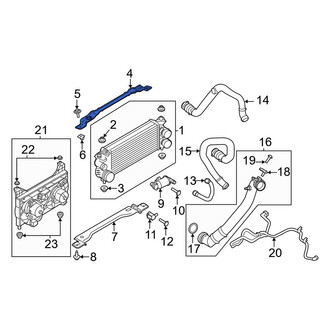 Lincoln OE - Upper Intercooler Bracket