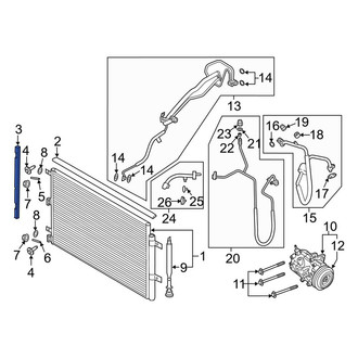 Lincoln OE - Right A/C Condenser Seal