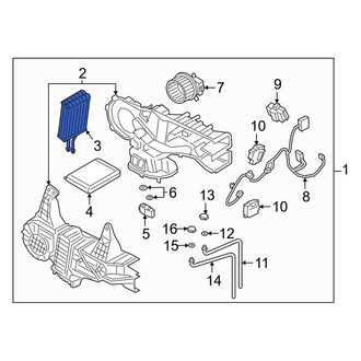 Lincoln OE - Rear A/C Evaporator Core
