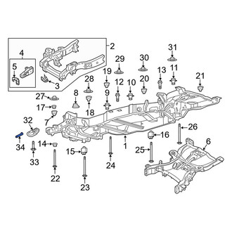 Lincoln OE - Tow Hook Nut