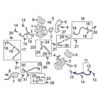 Lincoln OE - Left Turbocharger Oil Line