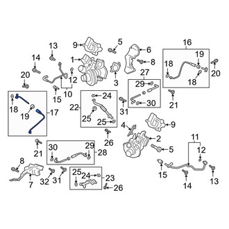 Lincoln OE - Left Turbocharger Coolant Line