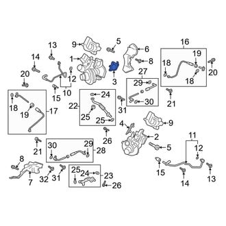 Lincoln OE - Right Turbocharger Gasket