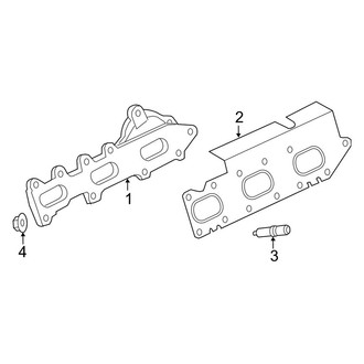 Lincoln OE - Exhaust System - Exhaust Manifold
