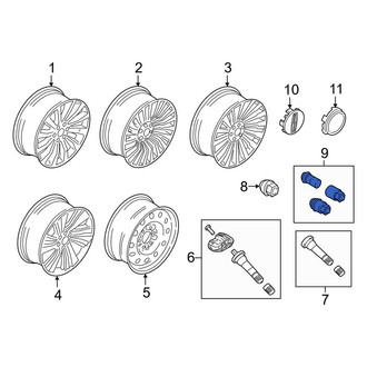 Lincoln OE - Wheel Lock Set