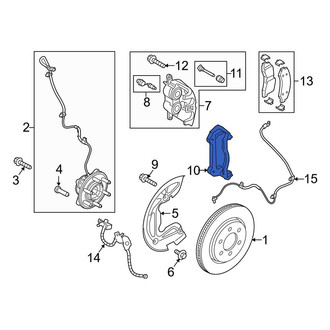 Lincoln OE - Front Disc Brake Caliper Bracket