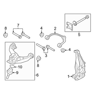 Lincoln OE - Front Suspension - Suspension Components (RWD)