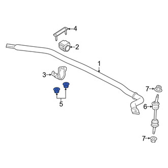 Lincoln OE - Suspension Stabilizer Bar Bracket Nut