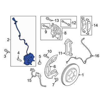 Lincoln OE - Front Wheel Bearing and Hub Assembly