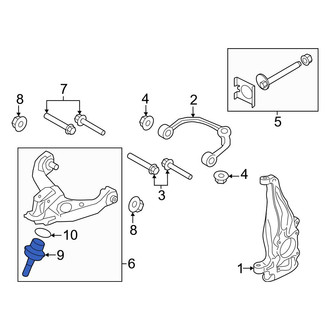 Lincoln OE - Front Lower Suspension Ball Joint