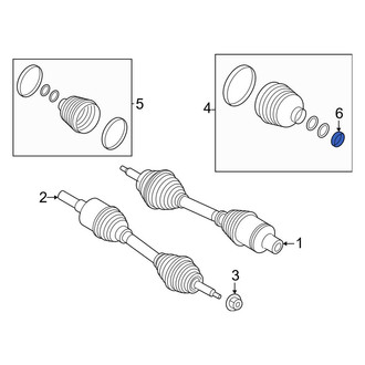 Lincoln OE - Drive Axle Shaft Lock C-Clip