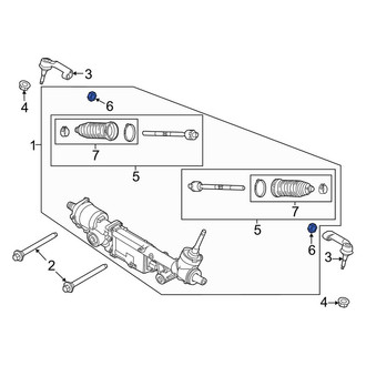 Lincoln OE - Inner Steering Tie Rod Nut